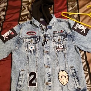 Custom Friday 13th denium jacket